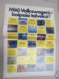 Auto sanomat 1974 nr 3 -Volkswagen asiakaslehti, Tuli Golf,Passat Variant, Peruutusvalaisimet, Talviloma, Keijo Rosberg -Kaiken Maailman radoilta kolumni, ym.