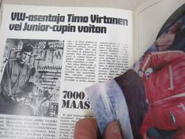 Kupla 1971 nr 3 -Volkswagen asiakaslehti, Pakettiautomaailma 1972, VW-asentaja Timo Virtanen, Takakansikuva Leo Kinnunen - Lasse Sirviö - Max Johanson