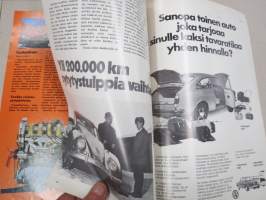 Kupla 1971 nr 2 -Volkswagen asiakaslehti, Koeajo VW K70, Kelluva Kansanauto, Kestää - sietää - väsyy, HUU-211 - 1965 - Kauko Elomaa yli 200 000 km tulppia vaihtaen