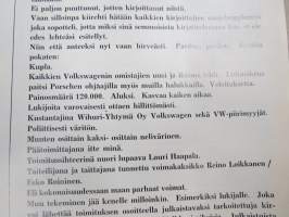 Kupla 1970 nr 1 -Volkswagen asiakaslehti 1. numero, Heinolan koesarja - suomalaisen työn testi, Vähän talviajoa, VW 411 Variant 90, Kisapoluilla, Diagnoosi, ym.