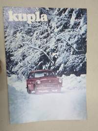 Kupla 1970 nr 4 -Volkswagen asiakaslehti, Talven varalle, Talonmiehen talviauto - Lauri Laakkonen - Kupla lumikauhalla, Kuplakierros lautapeli, Taysillä vuoteen -71