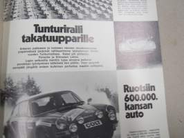 Kupla 1972 nr 1 -Volkswagen asiakaslehti, Uusi VW-computer diagnoosi, Pulla-auto, Leo Kinnunen voittajakuva, Kansikuva Päivi Palomäki 11 v. piirustus, ym.