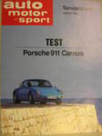 Porsche 911 Carrera testi eripainos