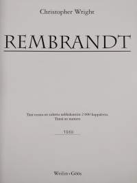 Rembrandt (numeroitu, pahvikotelossa)