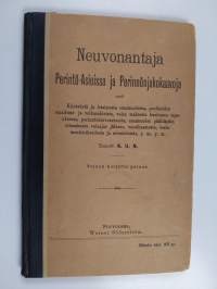 Neuvonantaja perintö-asioissa ja perintöjakokaavoja ynnä kiinteästä ja irtaimesta omaisuudesta, puolisoiden omaisuus- ja velkasuhteista, velan maksosta kuoleman t...