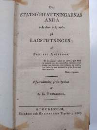 Om statsförfattningarnas anda och dess inflytande på lagstiftningen