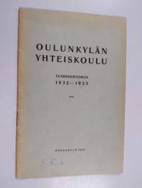 Oulunkylän yhteiskoulu vuosikertomus 1932-1933