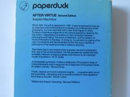 After Virtue - A Study in Moral Theory