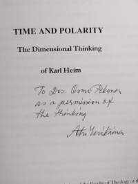 Time and Polarity : The Dimensional Thinking of Karl Heim (signeerattu, tekijän omiste)