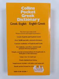 Collins Pocket Greek Dictionary : Greek-English - English-Greek