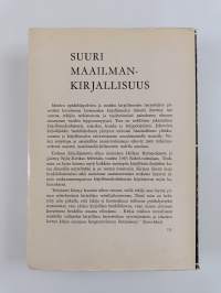 Suuri maailmankirjallisuus : länsimaisen kirjallisuuden vaiheet