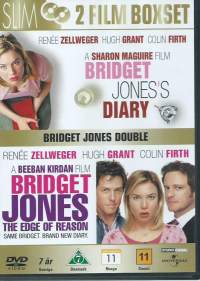 DVD - Bridget Jonesin päiväkirja ja Elämä jatkuu boksi, 2001/2004/2010. (Romanttinen draama). 2 leffaa, 2 DVD