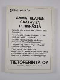 Saatavan oikeudellinen perintä