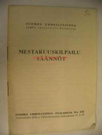 Mestaruuskilpailusäännöt