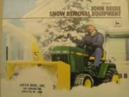 John Deere Snow Remowal Equipment -myyntiesite