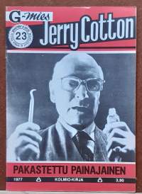G-mies Jerry Cotton 23/1977 - Pakastettu painajainen. (Aikakauslehti, lukulehti)