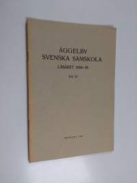 Åggelby svenska samskola Läsaret 1934-35 24