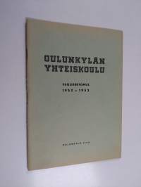 Oulunkylän yhteiskoulu vuosikertomus 1952-1953