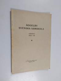 Åggelby svenska samskola Läsaret 1931-32