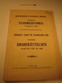 Langettavatautisten Hoitoyhdistys Kuopiossa, vuosikertomus 1908 (och samma på svenska)