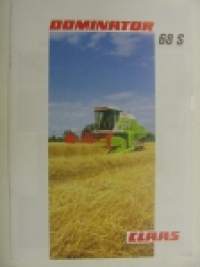 Claas Dominator 68S leikkuupuimuri -myyntiesite