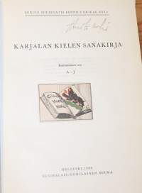 Karjalan kielen sanakirja.1 A-J