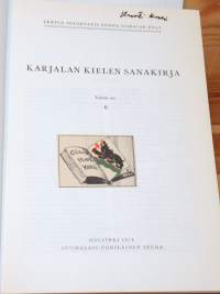 Karjalan kielen sanakirja.2 K
