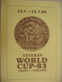 Veteran World Cup Lahti 1983 ohjelmakirja