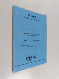 Wider working papers : Food, economics and entitlements