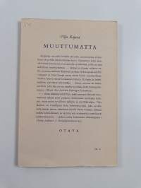 Muuttumatta : runoja