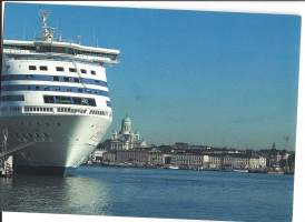 Ms Silja Serenade  - laivakortti, laivapostikortti kulkematon vastauskortti