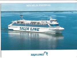 Ms Silja Festival  - laivakortti, laivapostikortti kulkematon
