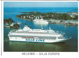 Silja Europa / Helsinki  - laivakortti, laivapostikortti kulkematon