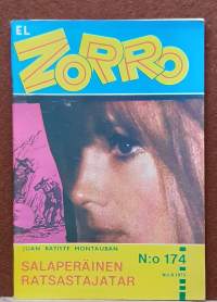 El Zorro - Salaperäinen ratsastajatar.  N:o 174  N:o 8 1973. (Kioskikirjallisuus, lukulehdet, seikkailulukemisto)