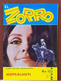 El Zorro - Hopealuoti.  N:o 122  N:o 2 1969. (Kioskikirjallisuus, lukulehdet, seikkailulukemisto)