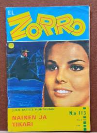 El Zorro - Nainen ja tikari.  N:o 113 N:o 5 1968. (Kioskikirjallisuus, lukulehdet, seikkailulukemisto)