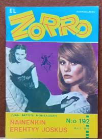 El Zorro - Nainenkin erehtyy joskus.  N:o 192   N:o 2 1975. (Kioskikirjallisuus, lukulehdet, seikkailulukemisto)