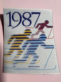1987 Hiihtomerkki -kangasmerkki / badge