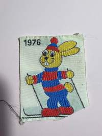 1976 Hiihtomerkki -kangasmerkki / badge