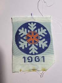1961 Hiihtomerkki -kangasmerkki / badge