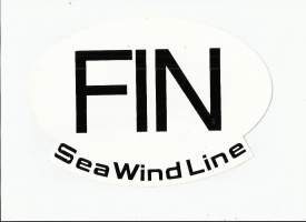 FIN / Sea Wind Line auton kansallisuustunnus  - tarra 16x23 cm