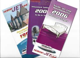 Nordic Jet Line  1999, 2000 ja 2006   - aikataulut ja hotellipaketit 3  kpl