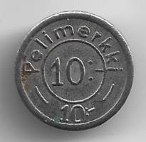 Pelimerkki 10:- / Pöllö   -  poletti