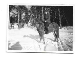 Littoisissa 17.2.1941  - sotilasvalokuva, valokuva  6x9 cm