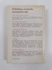 Asevelisosialismista kansanrintamaan : Politiikkaa kolmella kymmenluvulla (signeerattu, tekijän omiste)