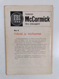 Tarkastaja McCormick 4/1963 : Keksejä ja marihuanaa