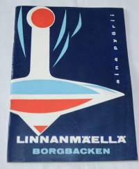 Linnanmäki Borgbacken 1956 esite ja Peacock heinäkuu 1956 ohjelmisto