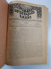 Opettajain lehti 1920 : 15:sta vuosikerta
