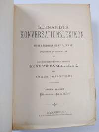 Gernandts konversationslexikon :; under medverkan af fackmän utarbetadt på grundvalen af det encyklopediska verket Nordisk familjebok med nyare uppgifter och till...