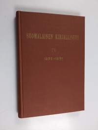 Suomalainen kirjallisuus : aakkosellinen ja aineenmukainen luettelo : 4. lisävihko : 1892-1895 : catalogue alphabétique et systématique : supplément IV = La litté...